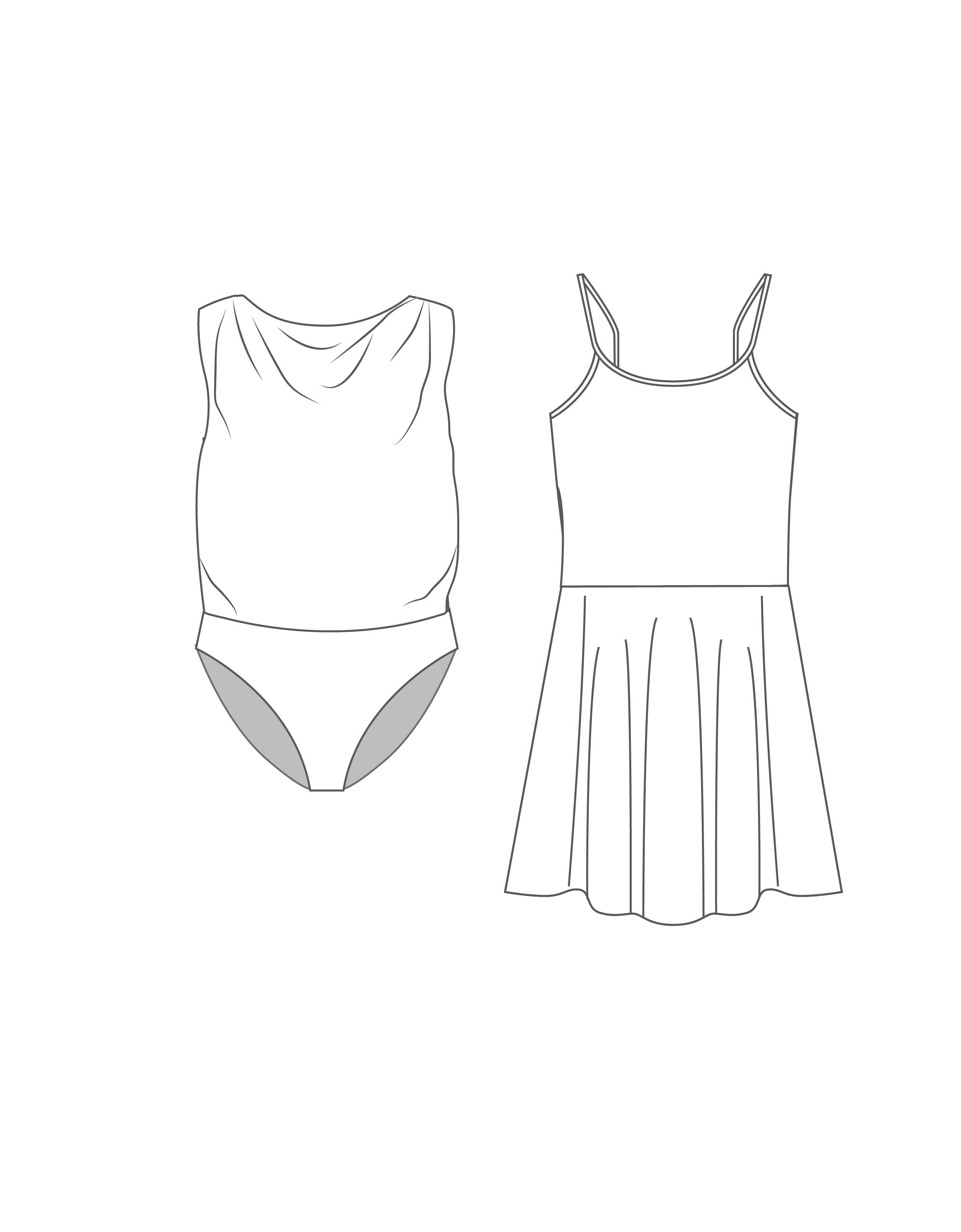 Custom Inked Convertible High Cut Leotard to Cami Dress - Lycra