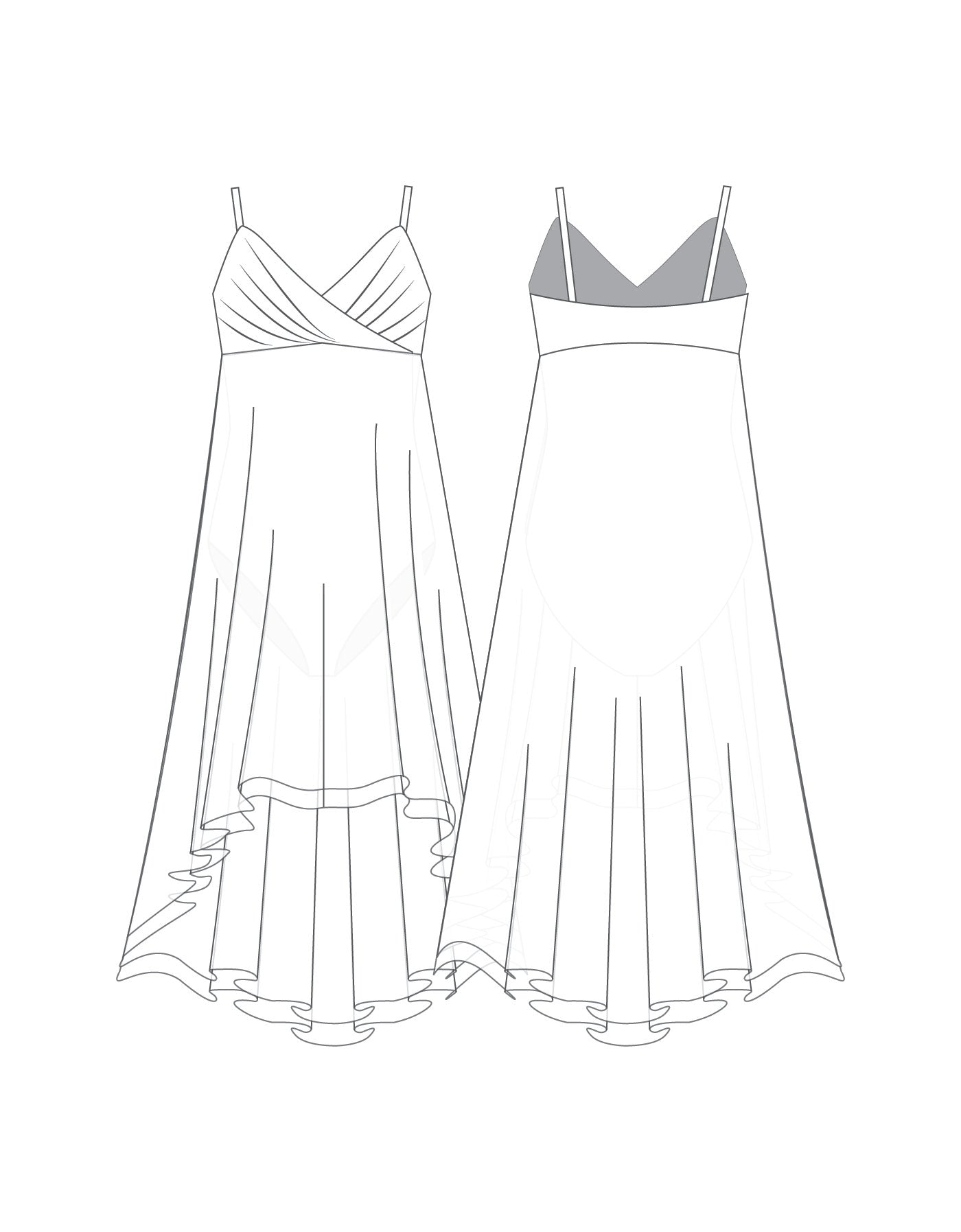 Custom Inked Feelings Dress - Lycra & Chiffon