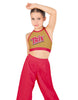 Trix Chocolate Halter Binding Crop Top