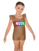 Peanut Butter Camisole Flutter Sleeve Biketard