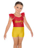 Little Pooh Bear Camisole Flutter Sleeve Biketard