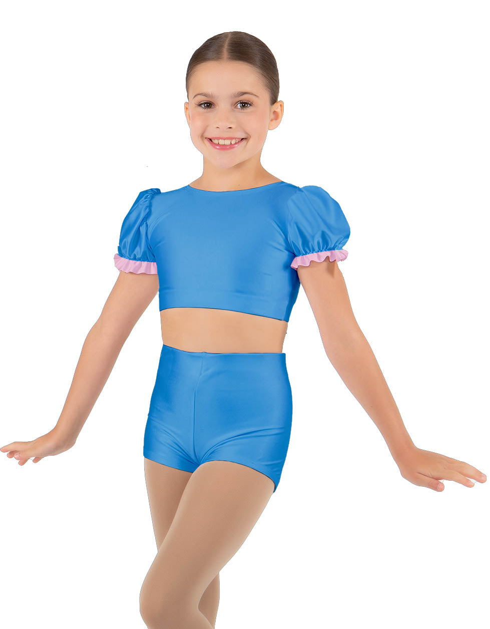 Little Roo Puff Sleeve Crop Top