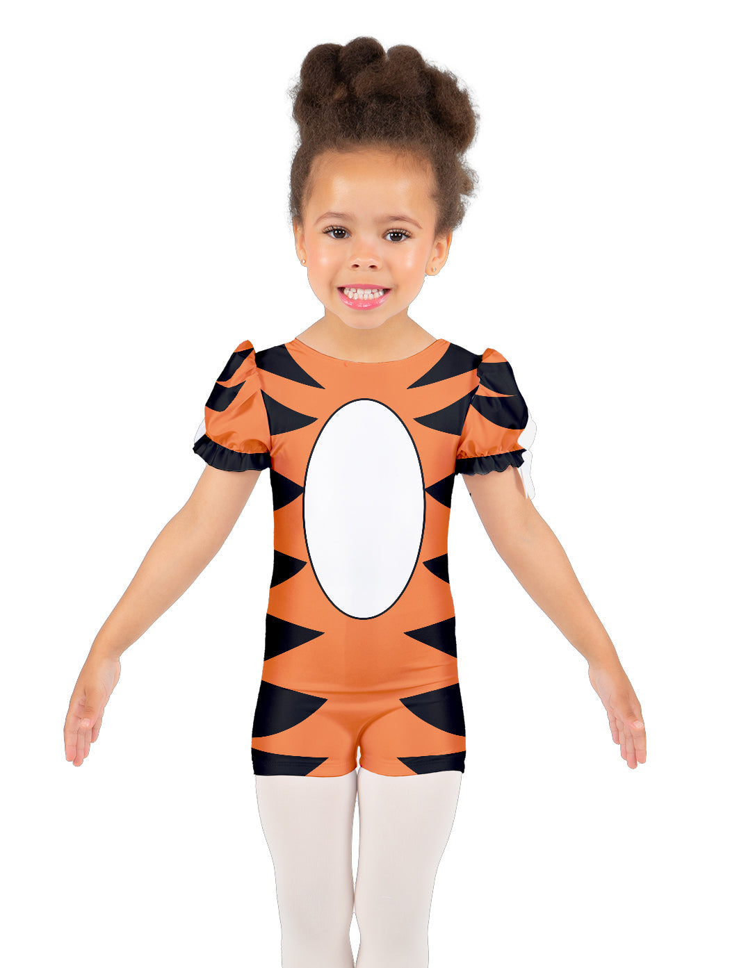 Little Tiger Puff Sleeve Biketard