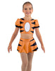 Little Tiger Puff Sleeve Crop Top