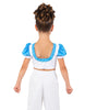 Smurfettes Puff Sleeve Crop Top