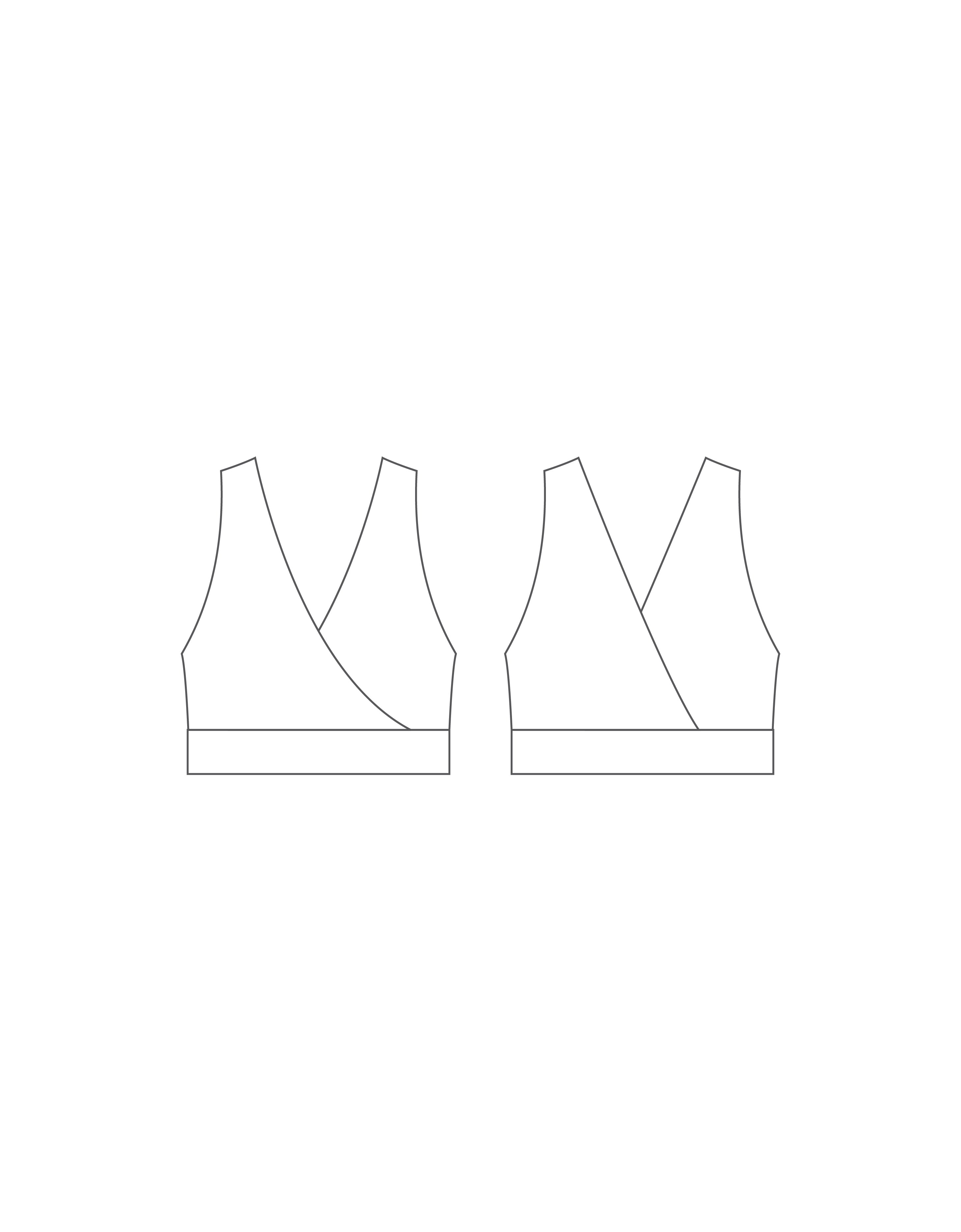 Custom Inked Sleeveless Front Back Crossover Crop Top - Lycra