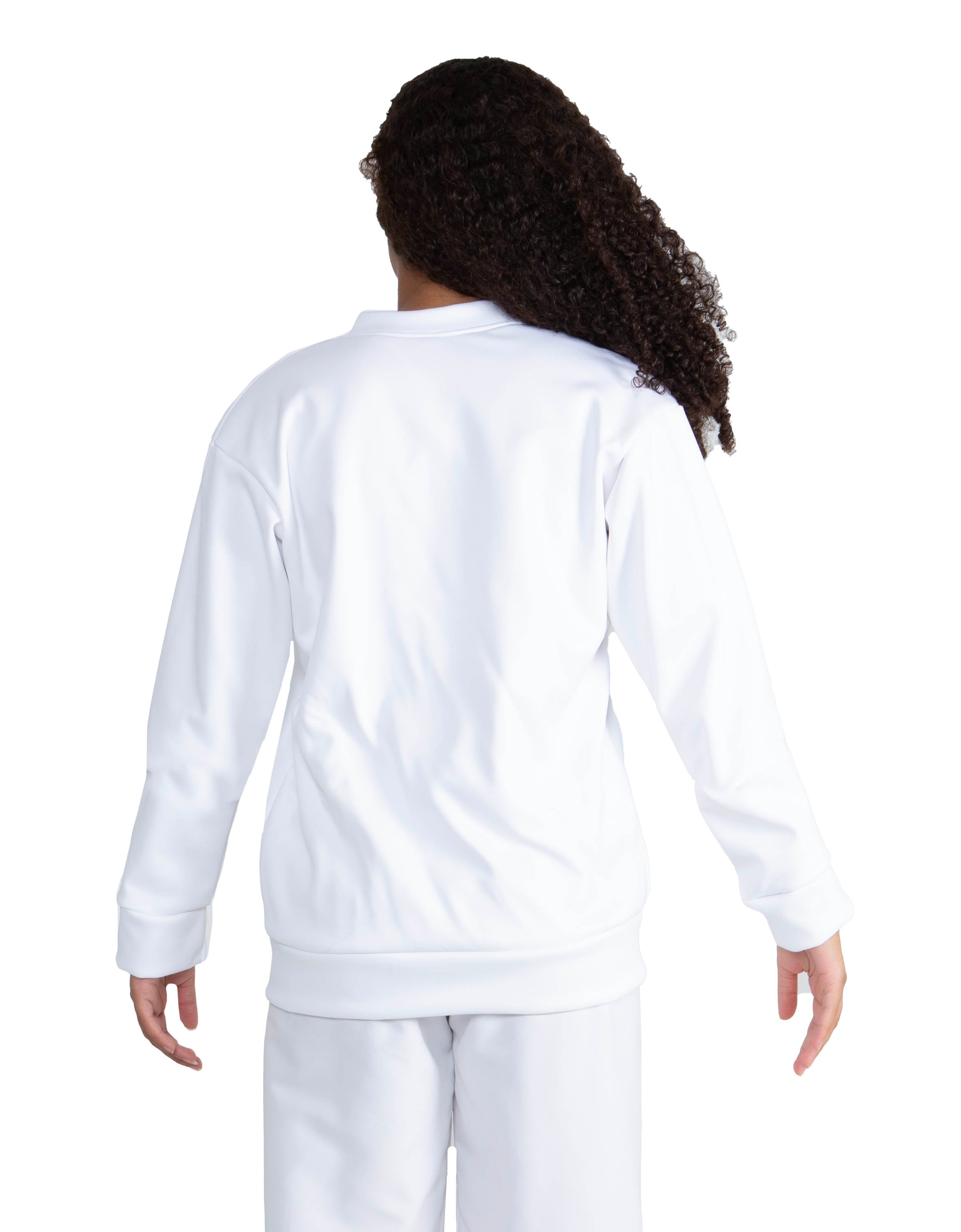 Solid Fleece Varsity Jacket