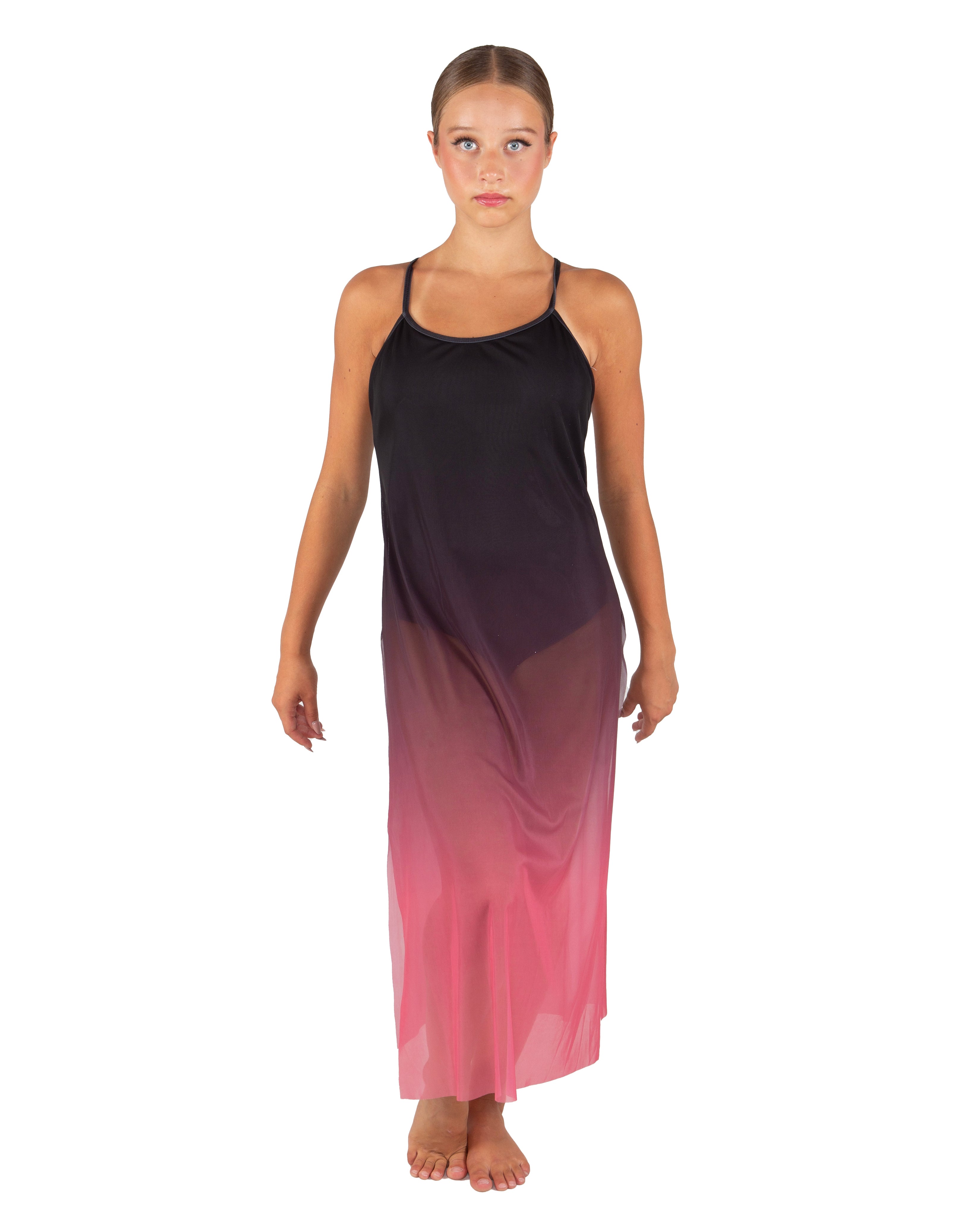 Soulful Long Chiffon Panel Dress