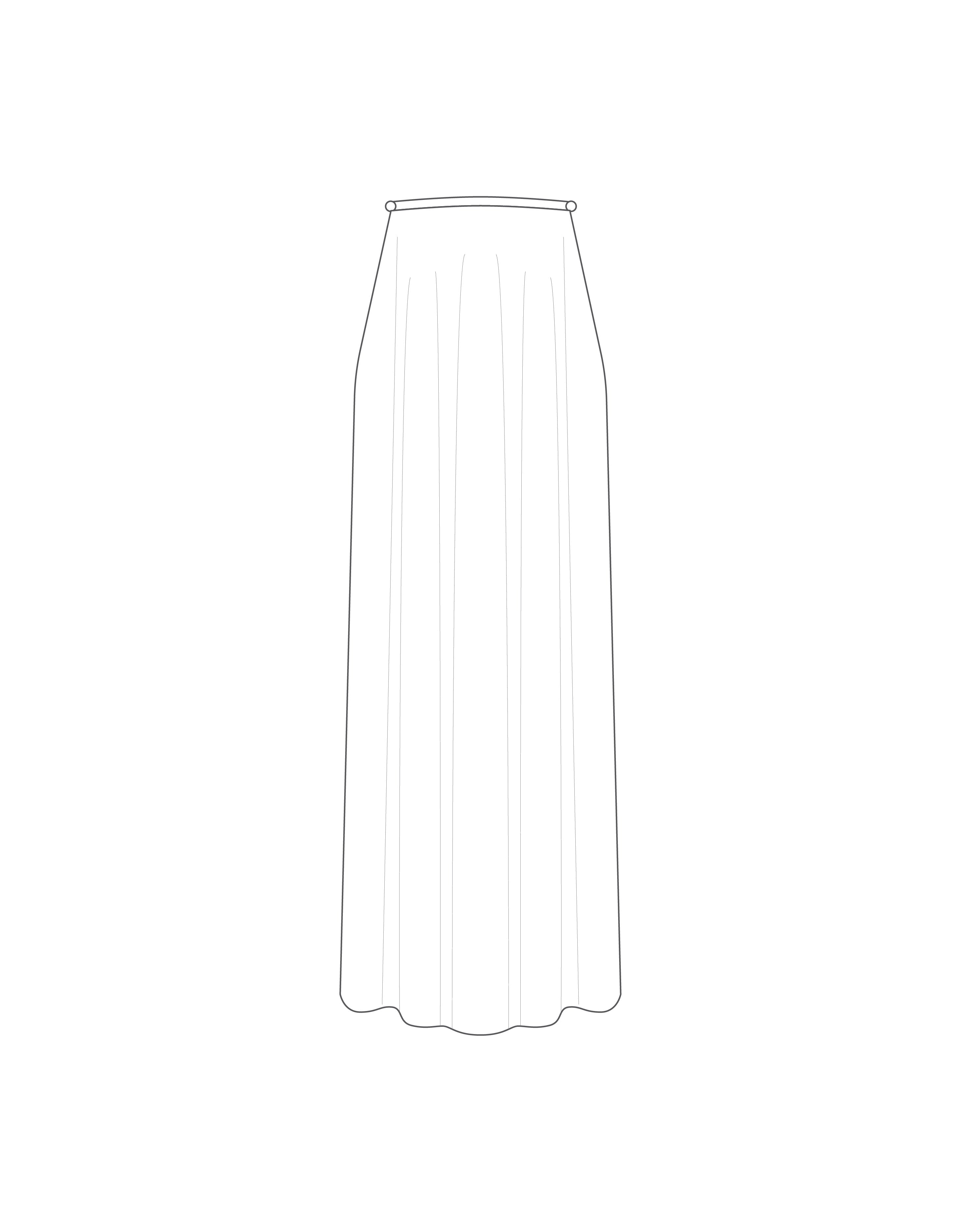 Custom Chiffon Half Skirt - Chiffon