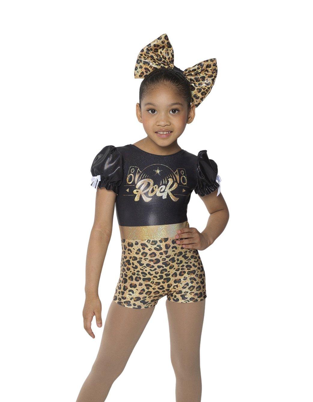 Rock Star Puff Sleeve Biketard