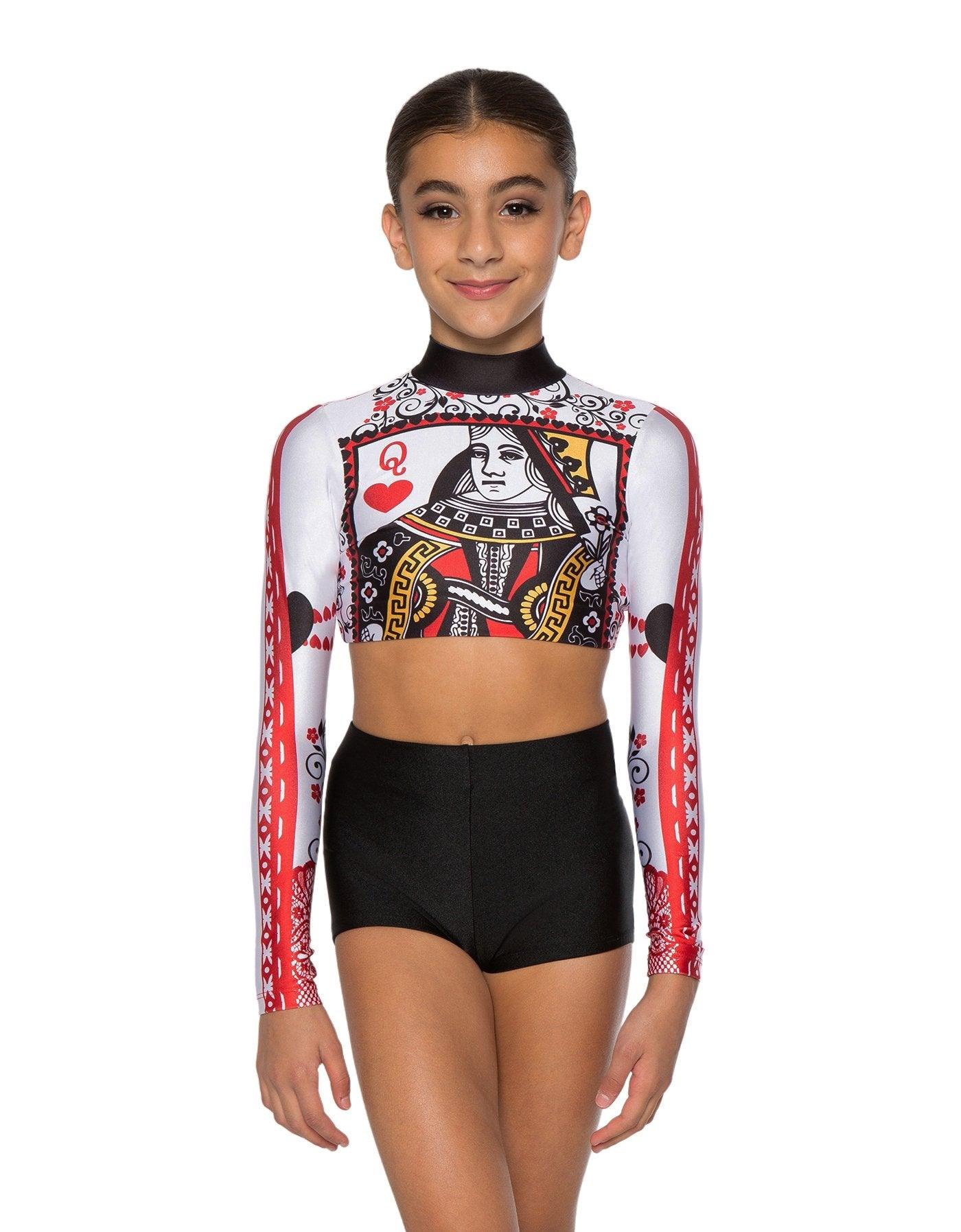 House of Cards LS Crop Top