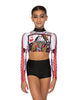 House of Cards LS Crop Top
