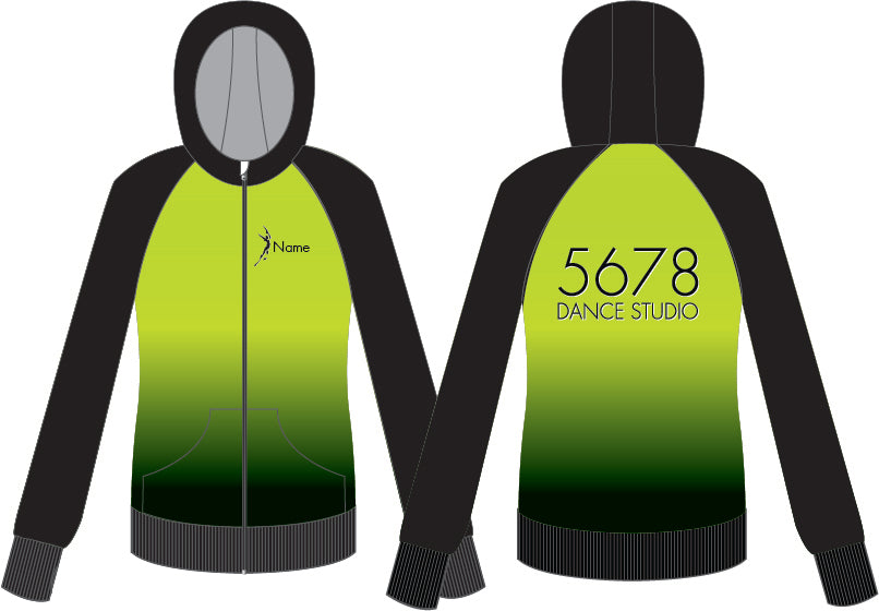 5678 Dance Sublimated Full Zip Hoody
