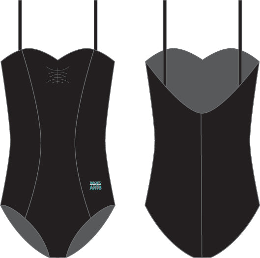TCSA Camisole Leotard Pinch Front with Seams
