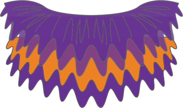 Purple - Orange - Purple 3 Tone Bando Tutu