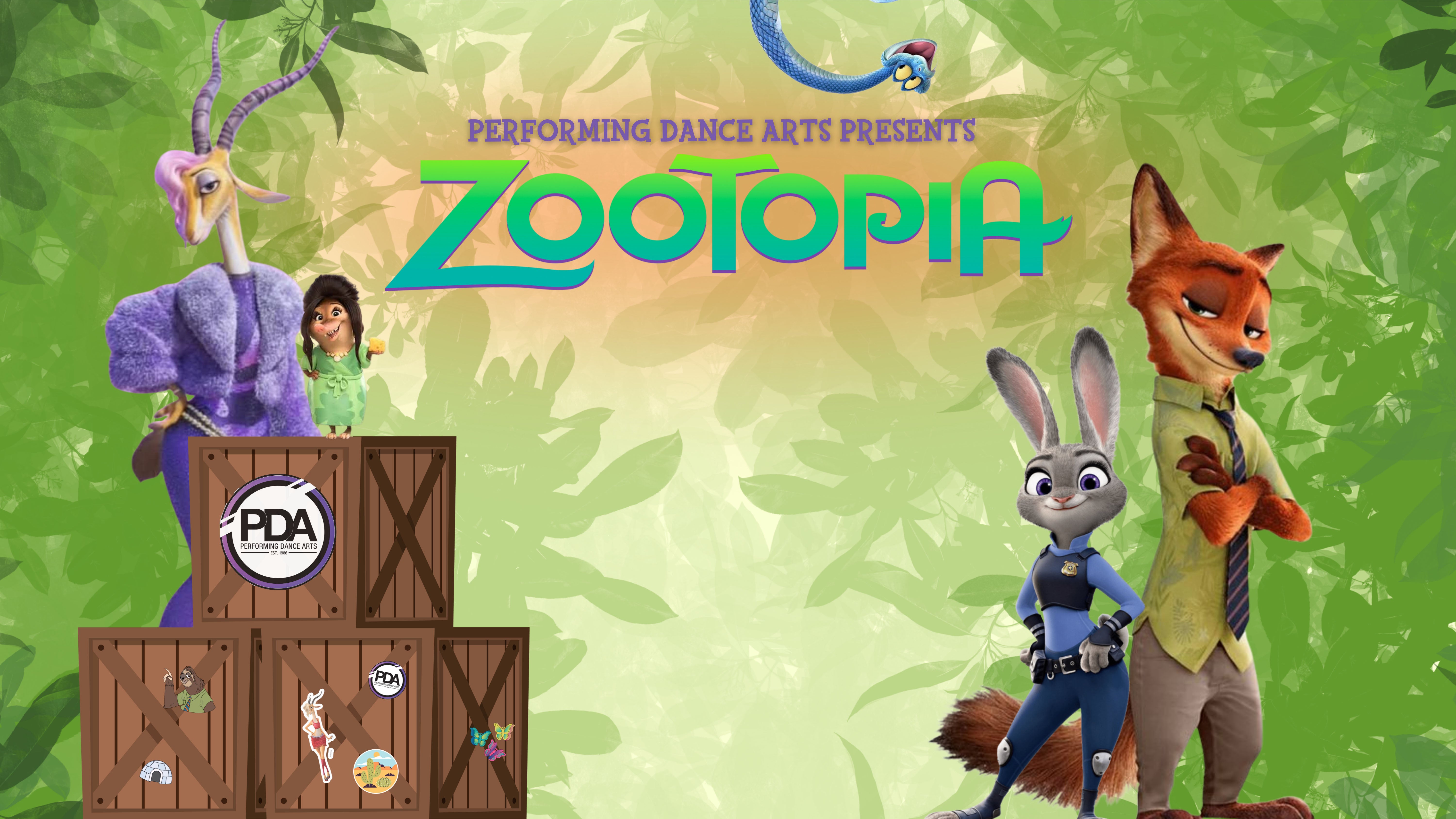 Custom Zootopia - Banner Single Sided 120 x 96