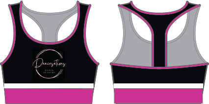 Dancesations Racer Back Crop Top