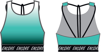 Encore Dance Studio High Neck Spaghetti Strap Crop Top