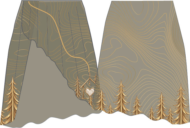 Custom North Home Asymmetrical Skirt