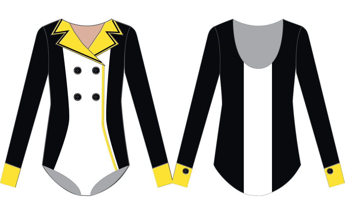 Custom Trickle Long Sleeve Leotard