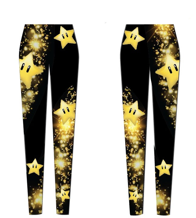 Custom Shooting Star Nova High Waisted Leggings