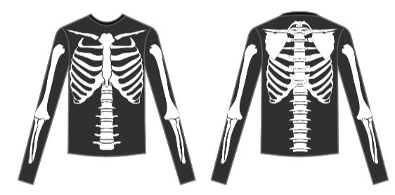 Custom Bones Lycra LS Shirt