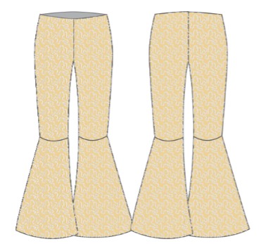 Disco Barbie Wide Flare Pant