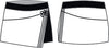 Demon Crows Overlap Panel Skort with Waistband and Panty