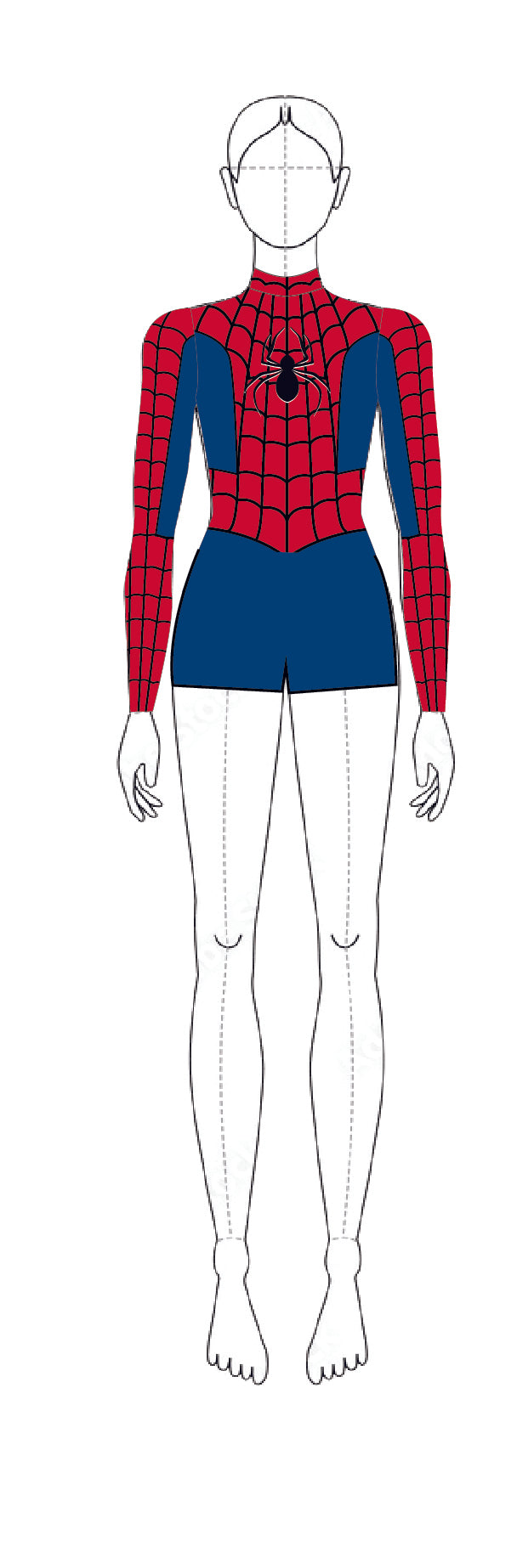 Spider Hero LS Keyhole Biketard