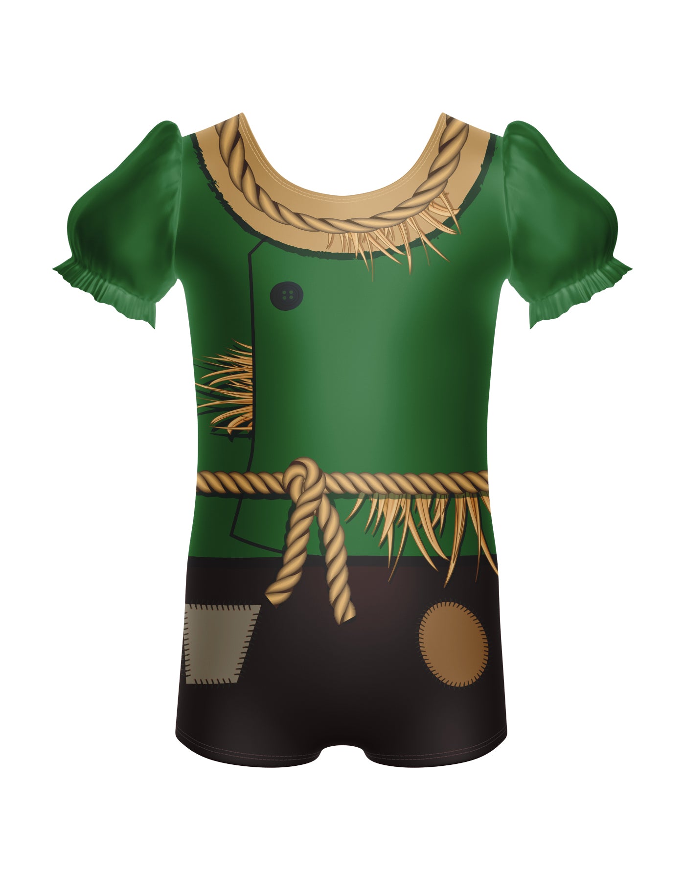 Scarecrow Puff Sleeve Biketard