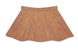Custom Lion Top Skirt