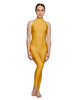 Solid Lycra Halter Low Back Unitard
