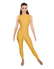 Solid Lycra Sleeveless TNeck Keyhole Unitard
