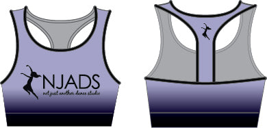 NJADS Ombre Racer Back Crop Top