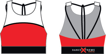 Dance Xtreme High Neck Spaghetti Strap Crop Top