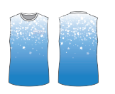 Custom Star Primary Lycra Boys Tank Shirt