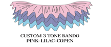 3 Tone Tutu - Pink - Lilac - Copen 3 Tone Bando Tutu