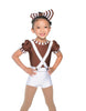 Chocolate Factory Puff Sleeve Biketard