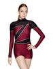 Cut Outs LS Tneck Biketard