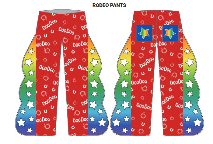 Custom Doo Doo The Clown Pants with Piping