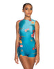 Lotus Sleeveless Open Back Biketard - Hamilton Theatrical