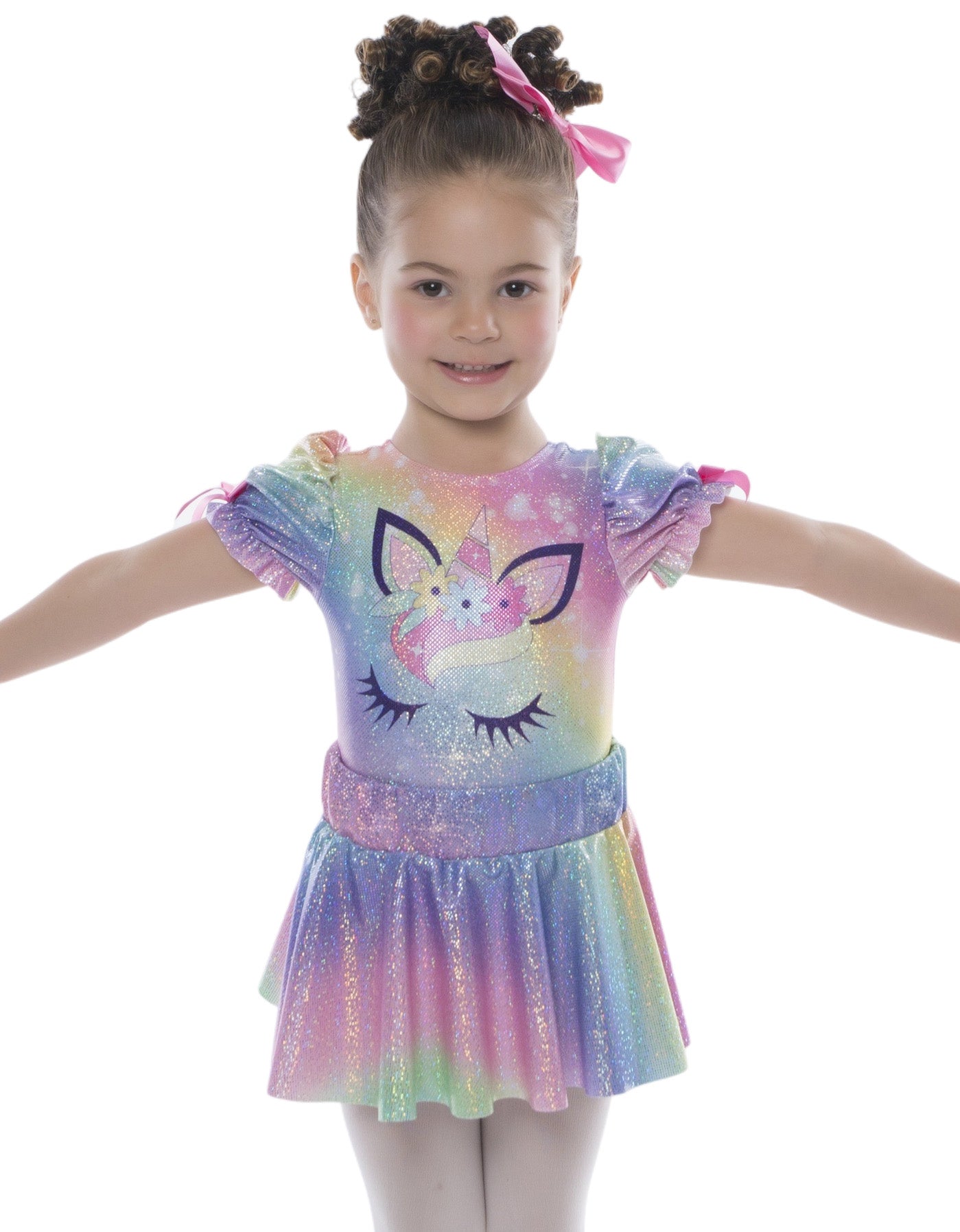 Unicorn Ballet Rainbow Sleep Eyes Top Skirt