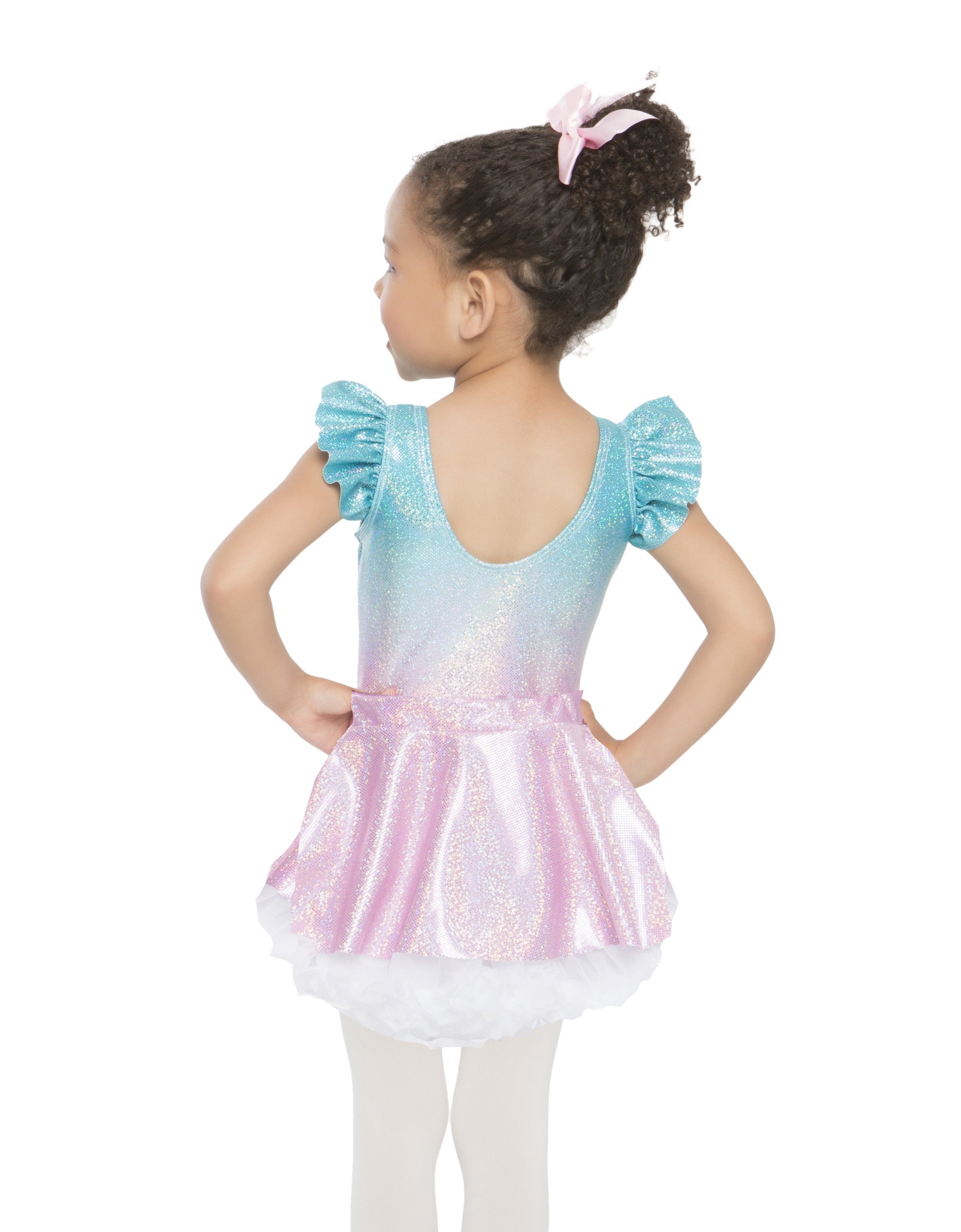 Unicorn Ballet Rainbow Smiling Eyes Pettibustle with Top Skirt