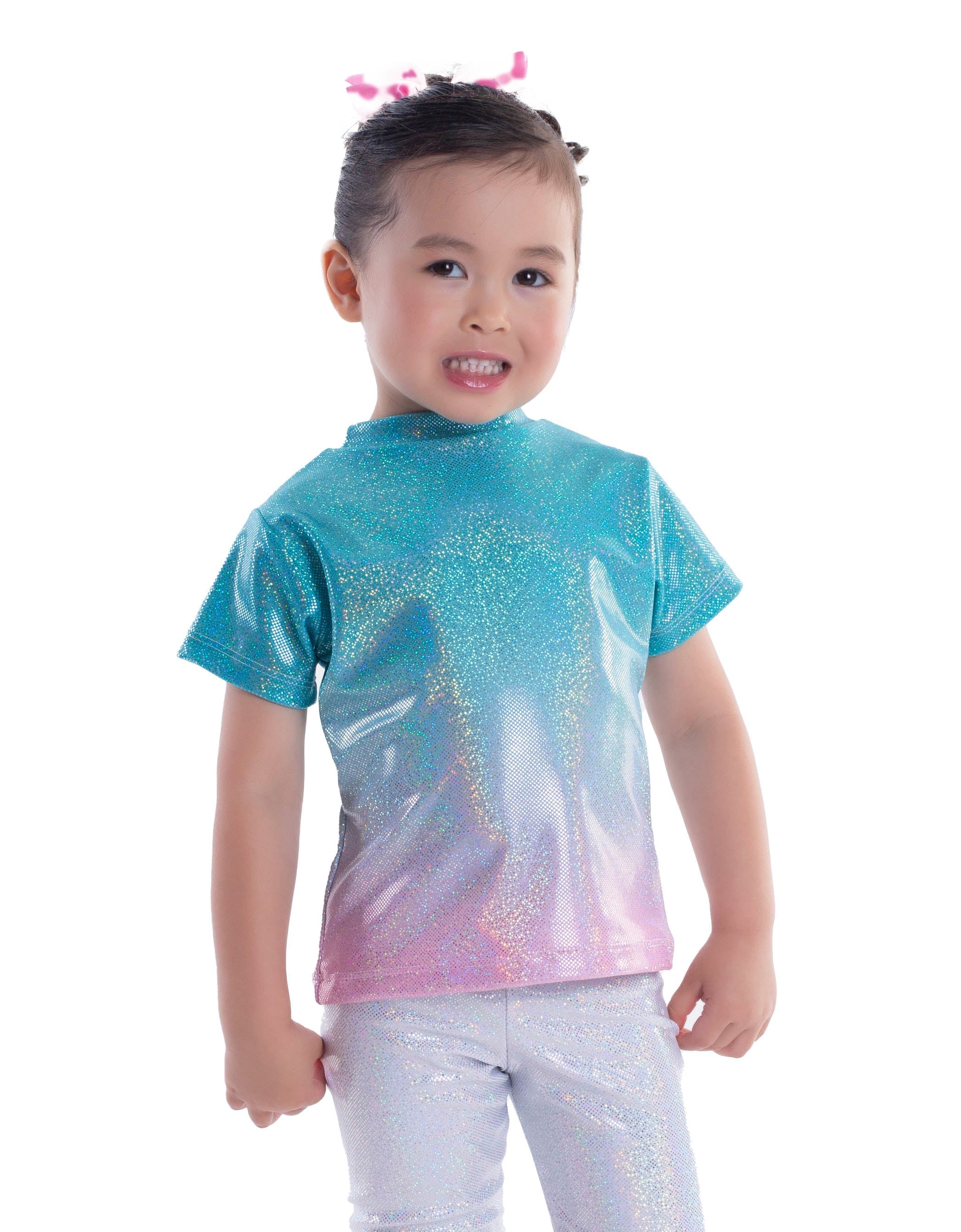 Unicorn Ballet Rainbow Smiling Eyes T-Shirt