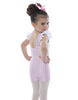 Ballet Bunnies Rainbow Gingham Tank Gather Sleeve Biketard