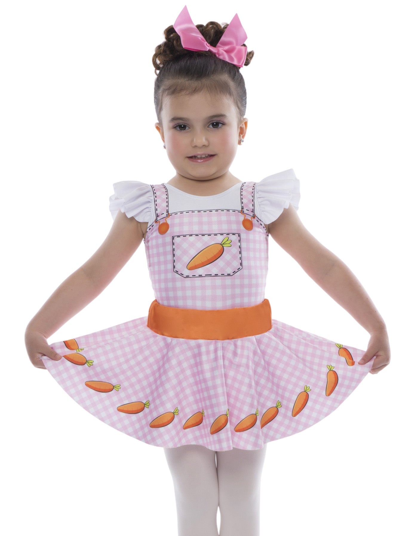 Ballet Bunnies Rainbow Gingham Top Skirt