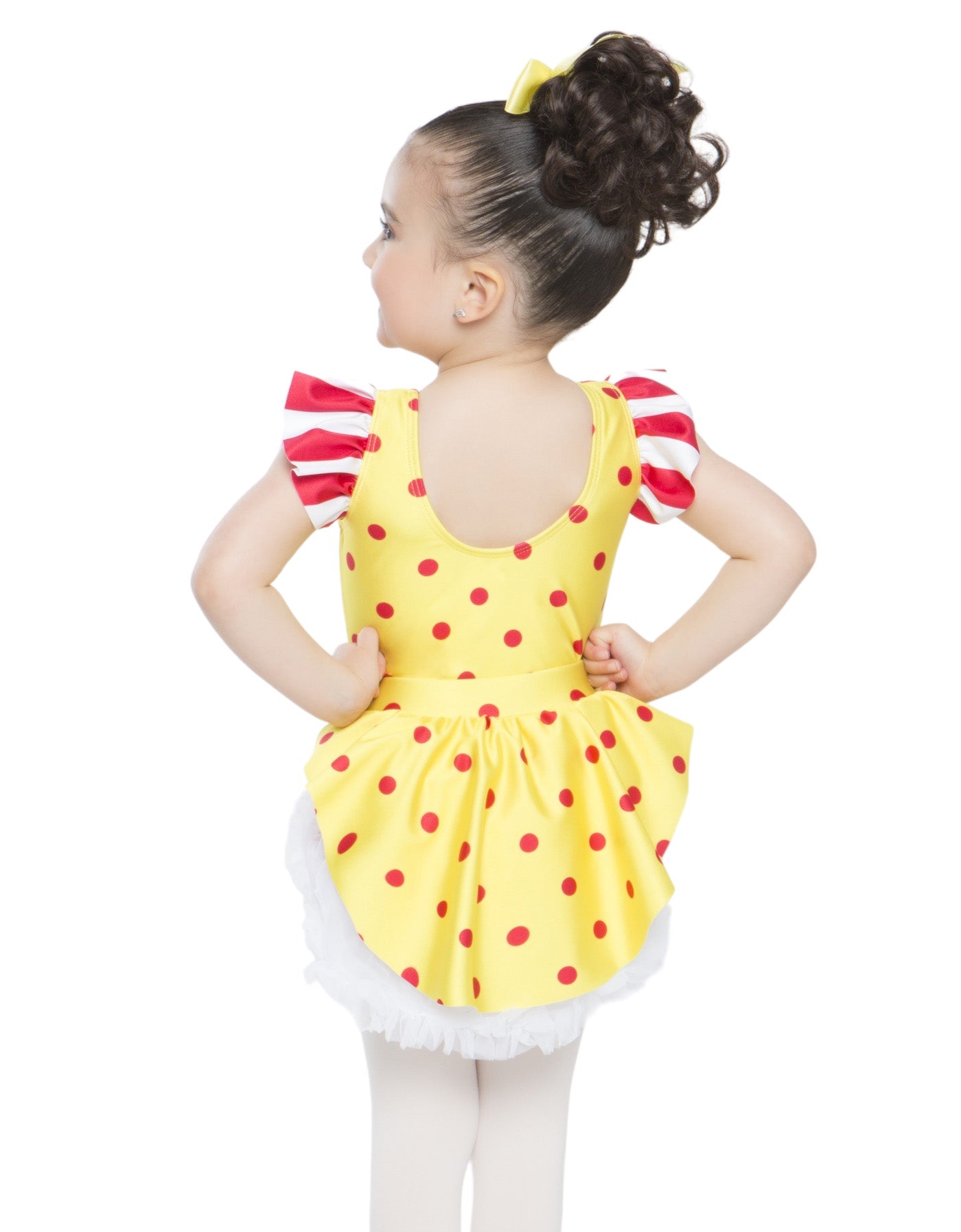 Banana Smoothie Jazz Polkadots Pettibustle with Top Skirt