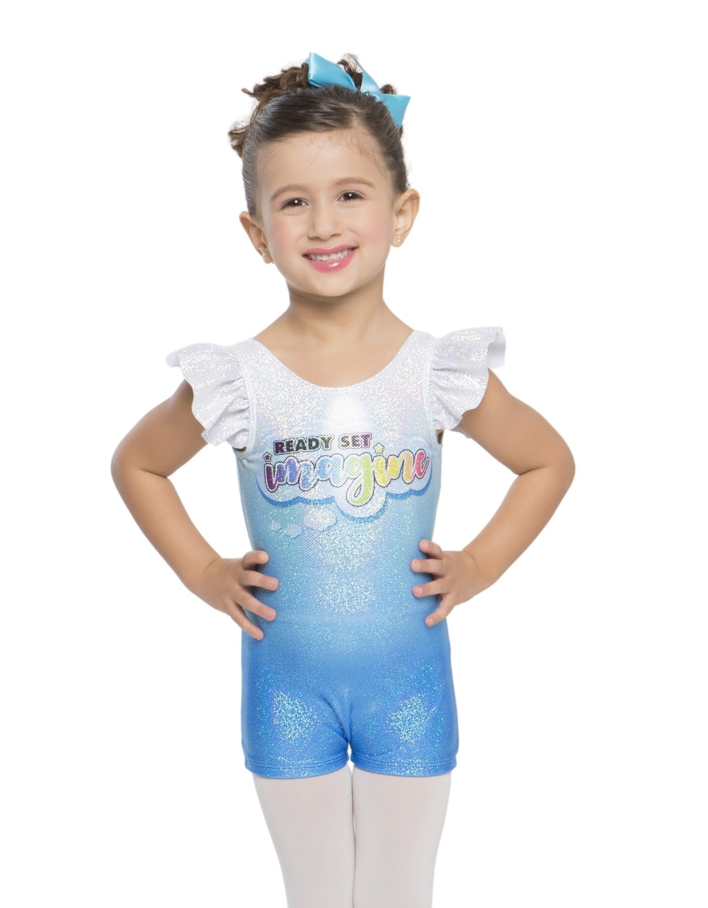 Imagination Land Cloud Tank Gather Sleeve Biketard