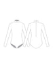 Custom Inked Lycra LS Tneck Zipper Back Leotard - Hamilton Theatrical