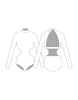 Custom Inked Lycra LS Tneck Triangle Back Leotard - Hamilton Theatrical